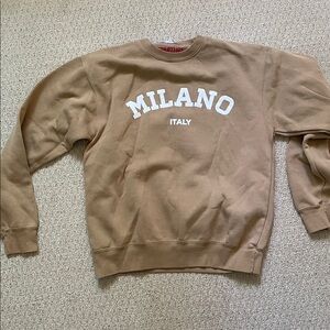 Departure Tan Crewneck Sweatshirt